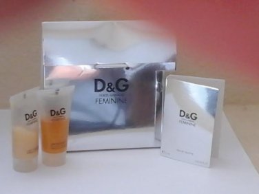 Dolce & Gabbana Feminine 15ml  Women's Eau de Toilette - 3 Pc Mini Gift Set