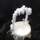 Wedding Flower Basket - Lavender, Light Blue and White