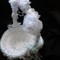 Wedding Flower Basket - Lavender, Light Blue and White