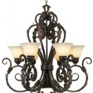 Terracotta Bronze Finish Chandelier
