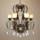 Leaf Collection Six Light Chandelier
