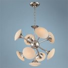9-Light Halogen Chrome Pendant Chandelier