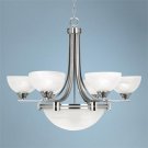 Nickel Collection Eight Light Chandelier