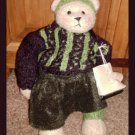 Winter Teddy Bear Skating Bear OOAK Handcrafted