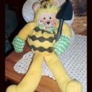 Bumble Bee Gardener Teddy Bear