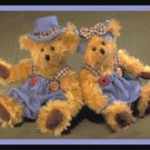 Russ Mohair Teddy Bears Winifred and Jimbles RARE NWT