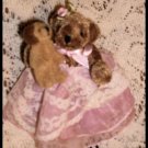Delton Victorian Princess Miniature Teddy Bear With Puppy