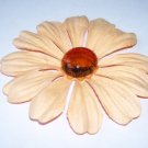 Marbled Daisies – Peach & Amber - Large