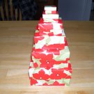 Origami boxes – Nested Flowered Squares