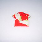 Origami Outfits – Chinese Mandarin Shirt - Flowered