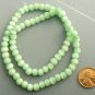 Cats Eye Beads 5-6mm Grade C-D Strand - Light Green