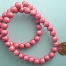 Wonder Beads Round 8mm Strand Dusty Rose Fuschia Pink