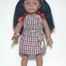 Handmade Pillowcase Dress for 18” Doll – Mini Plaid, Red, White & Blue