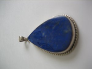Silver Lapiz Locket