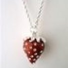Fruit Jewelry Strawberry Necklace J382