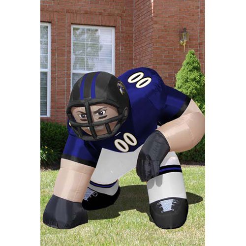Inflatable Images Baltimore Ravens NFL Inflatable Bubba Player Lawn Figure