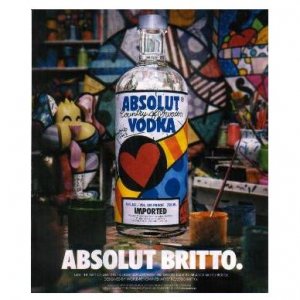ABSOLUT BRITTO Canadian Vodka Magazine Ad