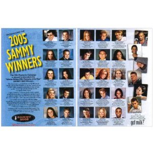 2005 SAMMY WINNERS got milk? Milk Mustache 2-Page Magazine Ad