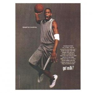 TRACY MCGRADY (BROWN JERSEY) got milk? Milk Mustache Magazine Ad &Acirc;&copy; 2006