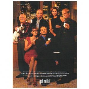 FRASIER got milk? Milk Mustache Magazine Ad