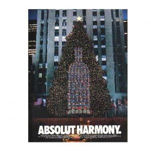 ABSOLUT HARMONY Vodka Magazine Ad