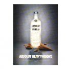 ABSOLUT HEAVYWEIGHT Vodka Magazine Ad