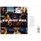 IN AN ABSOLUT WORLD Vodka Magazine Ad COLLAGE 2pp