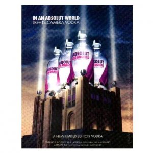 IN AN ABSOLUT WORLD Vodka Magazine Ad LOS ANGELES