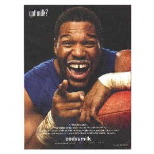 MICHAEL STRAHAN got milk? Milk Mustache Magazine Ad © 2008