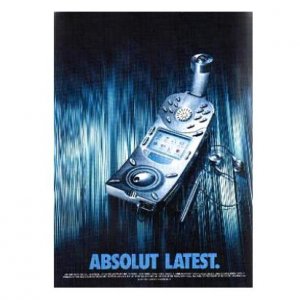 ABSOLUT LATEST Vodka Magazine Ad