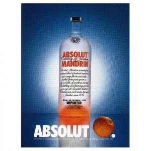ABSOLUT MANDRIN Vodka Magazine Ad