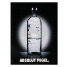 ABSOLUT PEGEL German Language Vodka Magazine Ad