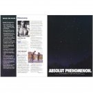 ABSOLUT PHENOMENON and ABSOLUT STAR GAZING Vodka Magazine Ad NOVEMBER/DECEMBER NIGHT SKY 2pp