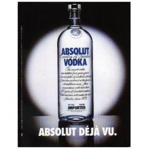 ABSOLUT D&Atilde;�J&Atilde;� VU Vodka Magazine Ad