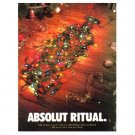 ABSOLUT RITUAL Vodka Magazine Ad w/ Holiday Ads Caption
