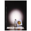 ABSOLUT SCROOGE Vodka Magazine Ad