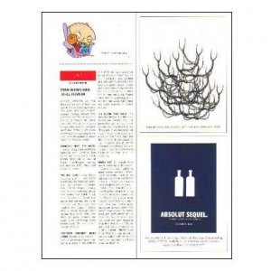 ABSOLUT SEQUEL Vodka Magazine Ad