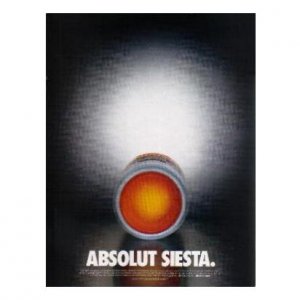 ABSOLUT SIESTA Vodka Magazine Ad