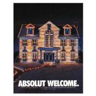 ABSOLUT WELCOME Vodka Magazine Ad CHRISTMAS LIGHTS ABSOLUT WELCOME Vodka Magazine Ad CHRISTMAS LIGHTS