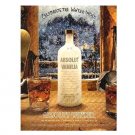 ABSOLUT WINTER Vodka Magazine Ad ABSOLUT BLUFF COCKTAIL RECIPE ABSOLUT WINTER Vodka Magazine Ad ABSOLUT BLUFF COCKTAIL RECIPE