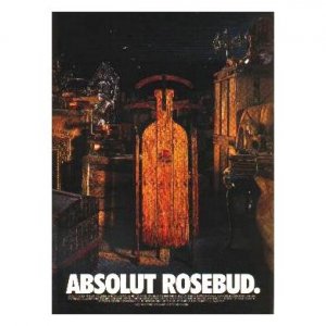 ABSOLUT ROSEBUD Vodka Magazine Ad