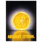 ABSOLUT CITRON Vodka Magazine Ad LEMON SEEDS Black & White Background ABSOLUT CITRON Vodka Magazine Ad LEMON SEEDS Black & White Background