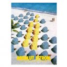 ABSOLUT CITRON Vodka Magazine Ad BEACH UMBRELLAS