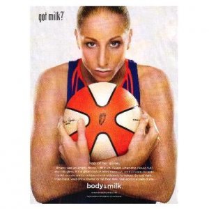 DIANA TAURASI got milk? Milk Mustache Magazine Ad &Acirc;&copy; 2009