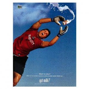TONY MEOLA got milk? Milk Mustache Magazine Ad &Acirc;&copy; 2001