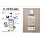 THE SCIENCE OF ABSOLUT & IAAW DOING THINGS DIFFERENTLY... Double-Sided Vodka Magazine Ad
