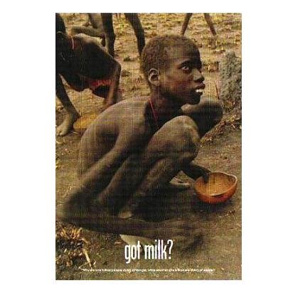 got milk? Adbusters Parody Ad Postcard