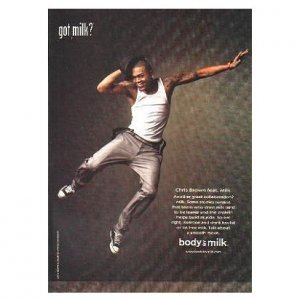 CHRIS BROWN got milk? Milk Mustache Magazine Ad &Acirc;&copy; 2008
