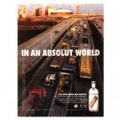 IN AN ABSOLUT WORLD Vodka Magazine Ad NEW ORLEANS