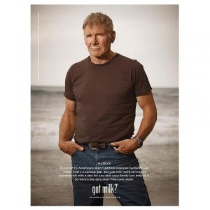 HARRISON FORD got milk? Milk Mustache Magazine Ad &Acirc;&copy; 2011
